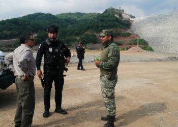 Secretario de Seguridad de Sinaloa Mérida Sánchez, visita el municipio de Rosario