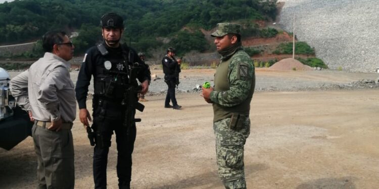 Secretario de Seguridad de Sinaloa Mérida Sánchez, visita el municipio de Rosario