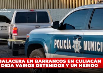 Balacera en Barrancos en Culiacán deja varios detenidos y un herido