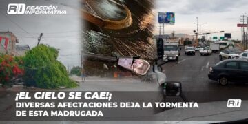 ¡El cielo se cae!; Diversas afectaciones deja la tormenta de esta madrugada