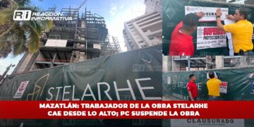 Mazatlán: Trabajador de la obra Stelarhe cae desde lo alto; PC suspende la obra