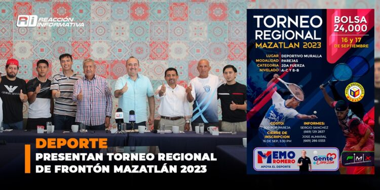 Presentan Torneo Regional de Frontón Mazatlán 2023