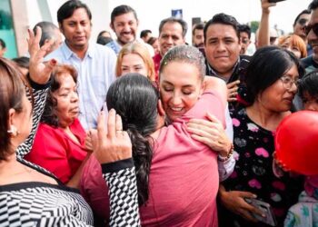 Claudia Sheinbaum llega a Michoacán donde iniciará su gira por el país