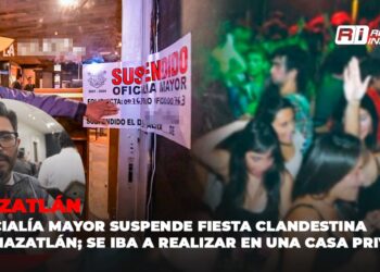 Oficialía Mayor suspende fiesta clandestina en Mazatlán; se iba a realizar en una casa privada