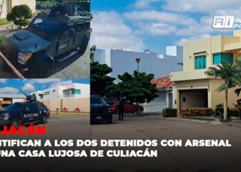 Identifican a los dos detenidos con arsenal en una casa lujosa de Culiacán
