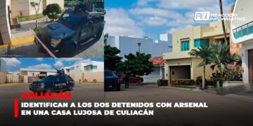 Identifican a los dos detenidos con arsenal en una casa lujosa de Culiacán