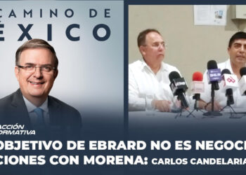 El objetivo de Ebrard no es negociar posiciones con Morena: Carlos Candelaria López
