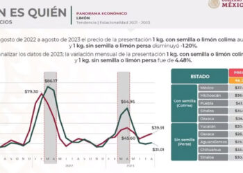 Profeco señala a medios de “escandalizar” con precio del limón; hay una baja, asegura