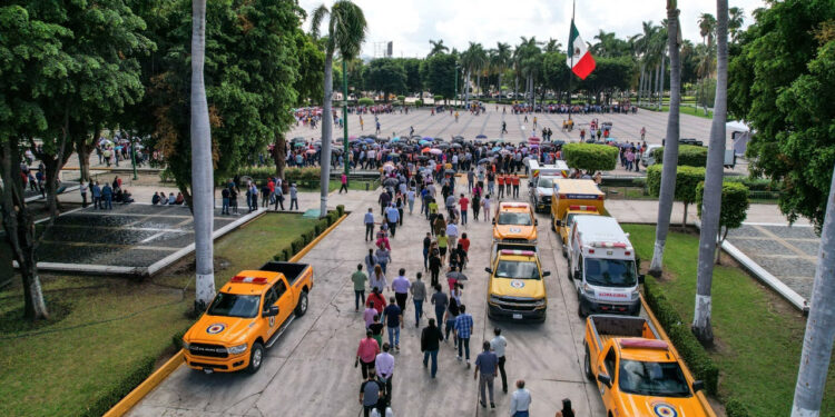 Un éxito el simulacro de evacuación de Palacio de Gobierno