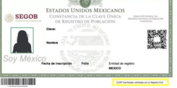 ¿Cómo será la nueva CURP con fotografía que aprobó el Senado?