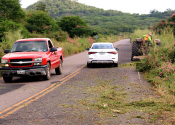 Iniciamos con la limpieza de los laterales de las carreteras rurales; empezamos en El Habal- La Noria