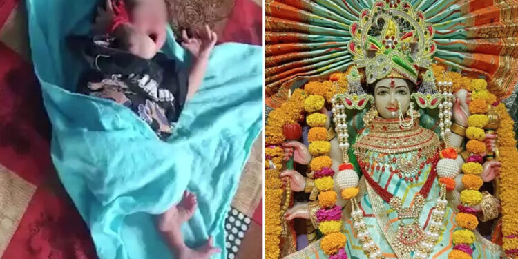 ¿Una diosa? Bebé nace con 26 dedos en India y padres creen que es reencarnación de una deidad