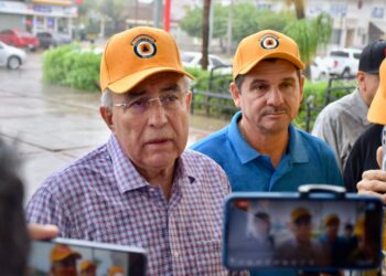 Acude Rocha a Guamúchil y Angostura para atender la emergencia por lluvias de “Norma”