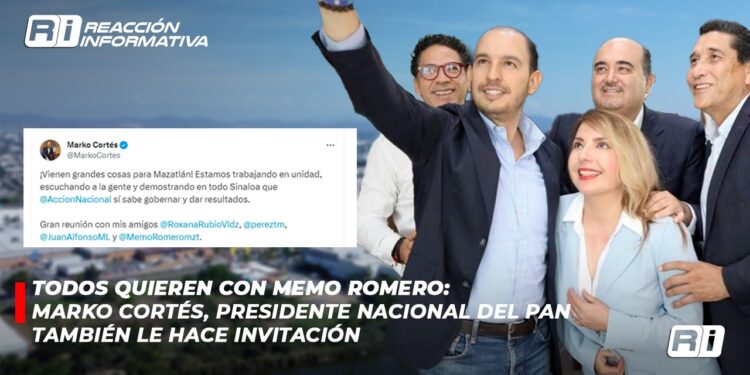 Todos quieren con Memo Romero: Marko Cortés, Presidente Nacional del PAN también le hace invitación
