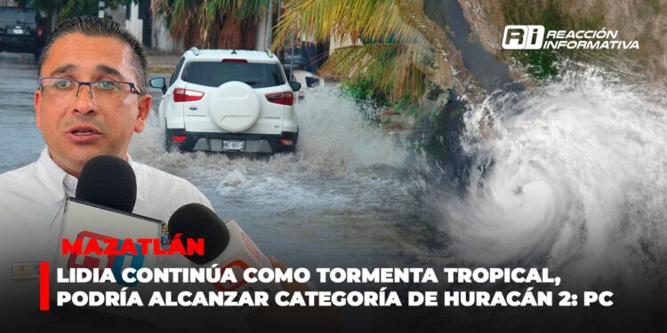 Lidia continúa en estado de Tormenta Tropical, con posibilidad de alcanzar categoría de huracán clasificación 2: PC