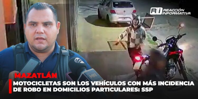 Motocicletas son los vehículos con más incidencia de robo en domicilios particulares: SSP