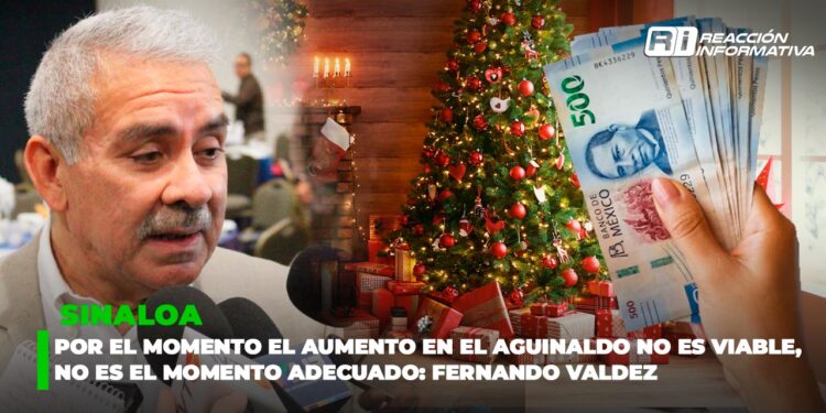 Por el momento el aumento en el aguinaldo no es viable, no es el momento adecuado: Fernando Valdez