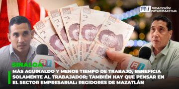 Más aguinaldo y menos tiempo de  trabajo, beneficia solamente al trabajador; también hay que pensar en el sector empresarial: Regidores de Mazatlán