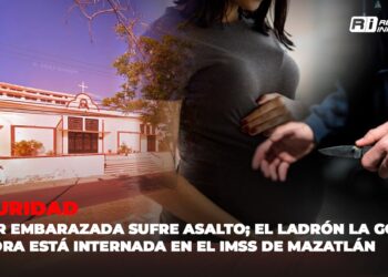 Mujer embarazada sufre asalto; el ladrón la golpeó y ahora está internada en el IMSS de Mazatlán