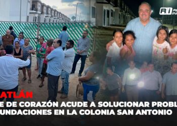 Gente de Corazón acude a solucionar problema de inundaciones en la Colonia San Antonio
