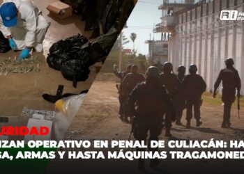 Realizan operativo en Penal de Culiacán: hallan droga, armas y hasta máquinas tragamonedas