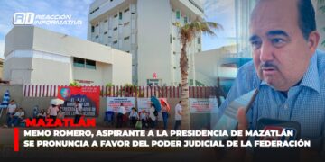 Memo Romero, aspirante a la presidencia de Mazatlán, se pronuncia a favor del Poder Judicial de la Federación