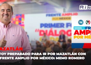 Estoy preparado para ir por Mazatlán con el Frente Amplio por México: Memo Romero