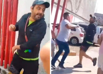 Hombre golpea a mujer que le pidió poner correa a su perro