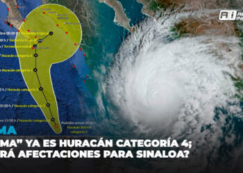 “Norma” ya es huracán categoría 4; ¿Habrá afectaciones para Sinaloa?