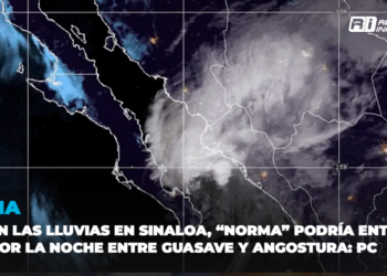 Siguen las lluvias en Sinaloa, “Norma” podría entrar hoy por la noche entre Guasave y Angostura: PC