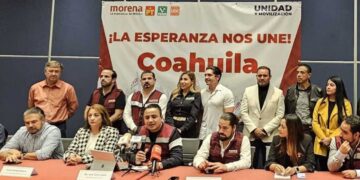 Morena presume que Sheinbaum “unificó” a partidos políticos en Coahuila
