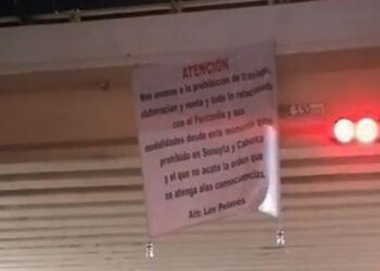 Primero Los Chapitos y ahora Los Pelones ¿colocan mantas contra el fentanilo en Sonora?