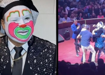 Brincos Dieras es ‘tacleado’ por fan en pleno show y sufre aparatosa caída | VIDEO