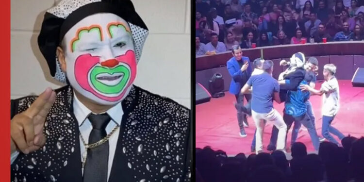 Brincos Dieras es ‘tacleado’ por fan en pleno show y sufre aparatosa caída | VIDEO