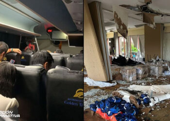 “Todos vivimos nuestra propia pesadilla”: Así 13 periodistas atrapados en un autobús se salvaron de la furia de “Otis”