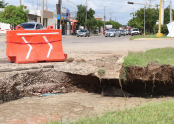 Para reparar socavón, se rehabilitarán 150 metros del Colector Delfín