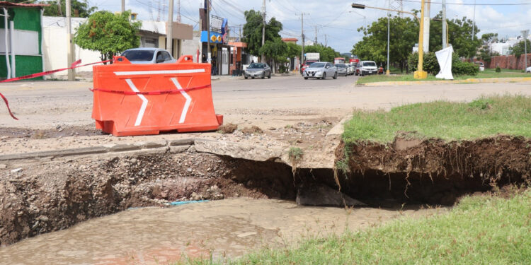 Para reparar socavón, se rehabilitarán 150 metros del Colector Delfín