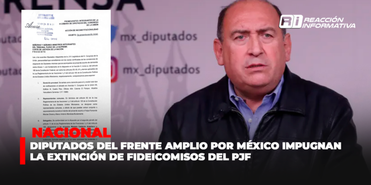 Diputados del Frente Amplio por México impugnan la extinción de fideicomisos del PJF