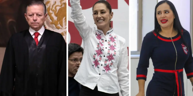 Zaldívar, Delgado, Sandra Cuevas y más, felicitan a Sheinbaum por boda