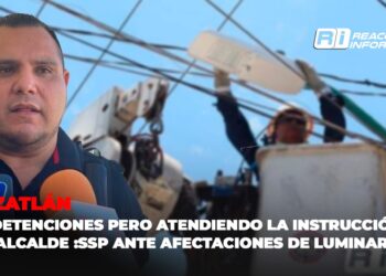 Sin detenciones pero atendiendo la instrucción del alcalde: SSP ante afectaciones de luminarias en el puerto