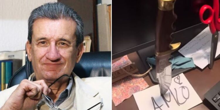 Roban casa de Rafael Loret de Mola, papá de Carlos Loret, y dejan amenaza con iniciales “AMLO”