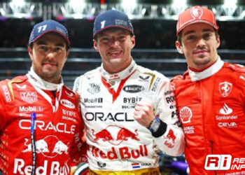 Checo fabricó espectacular remontada para ser tercero en Las Vegas y amarrar el subcampeonato