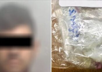 Detienen a sujeto con tres bolsas de cristal en Culiacán