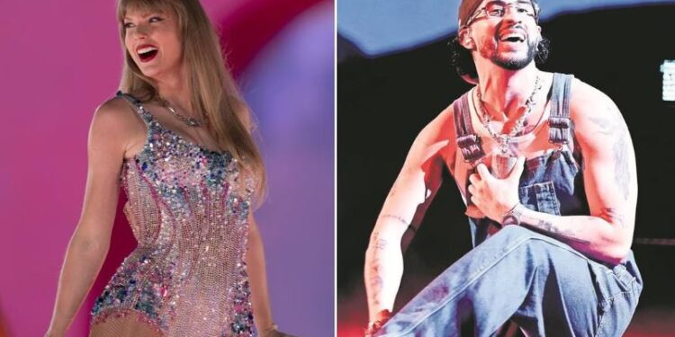 Taylor Swift destrona a Bad Bunny y se corona como la artista más escuchada en el 2023