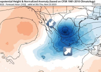 Prevén entrada de fenómeno DANA en México del 21 al 23 de noviembre