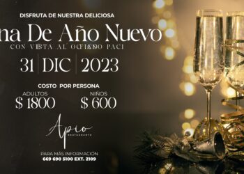 Restaurante Apio te invita a una cena de Año Nuevo inolvidable