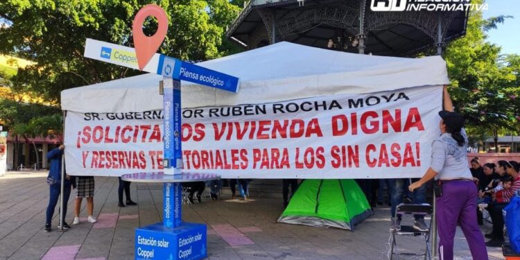 Realizan precaristas huelga de hambre, exigen terrenos para viviendas