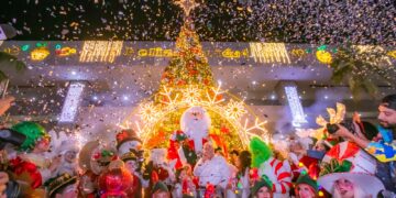 A disfrutar de la Villa Navideña invita Rocha Moya a niñas y niños sinaloenses durante el tradicional Encendido del Árbol