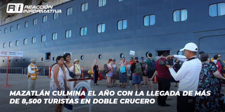 Mazatlán culmina el año con la llegada de más de 8,500 turistas en doble crucero