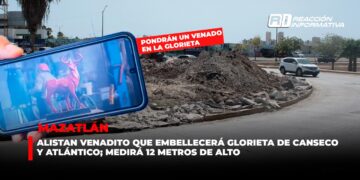 Alistan “Venadito” que embellecerá glorieta de Canseco y Atlántico; medirá 12 metros de alto